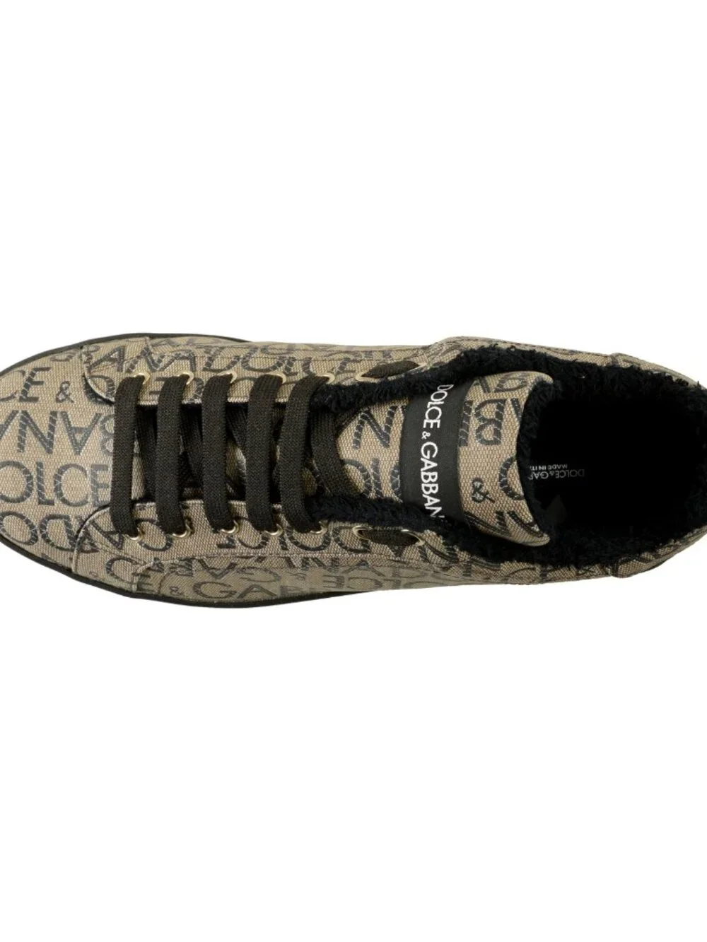 Dolce & Gabbana Men's Jacquard Logo Print Athletic Sneakers Shoes US 11 IT 44